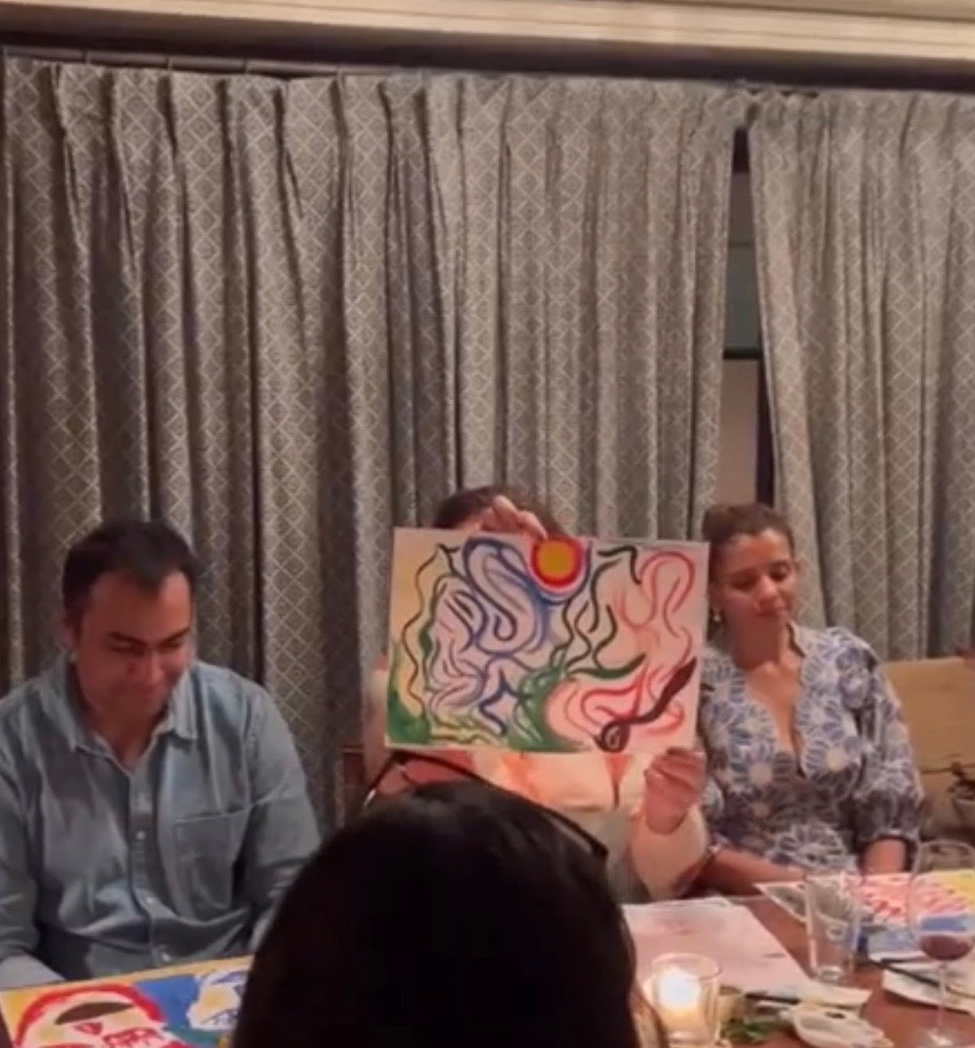 Seeking calm and self-expression through art therapy