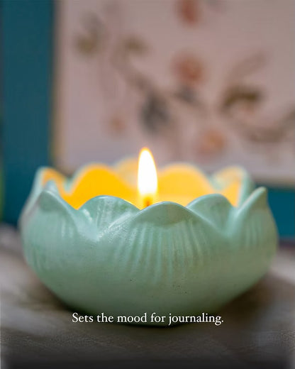 Sage & Cedarwood Lotus Candle